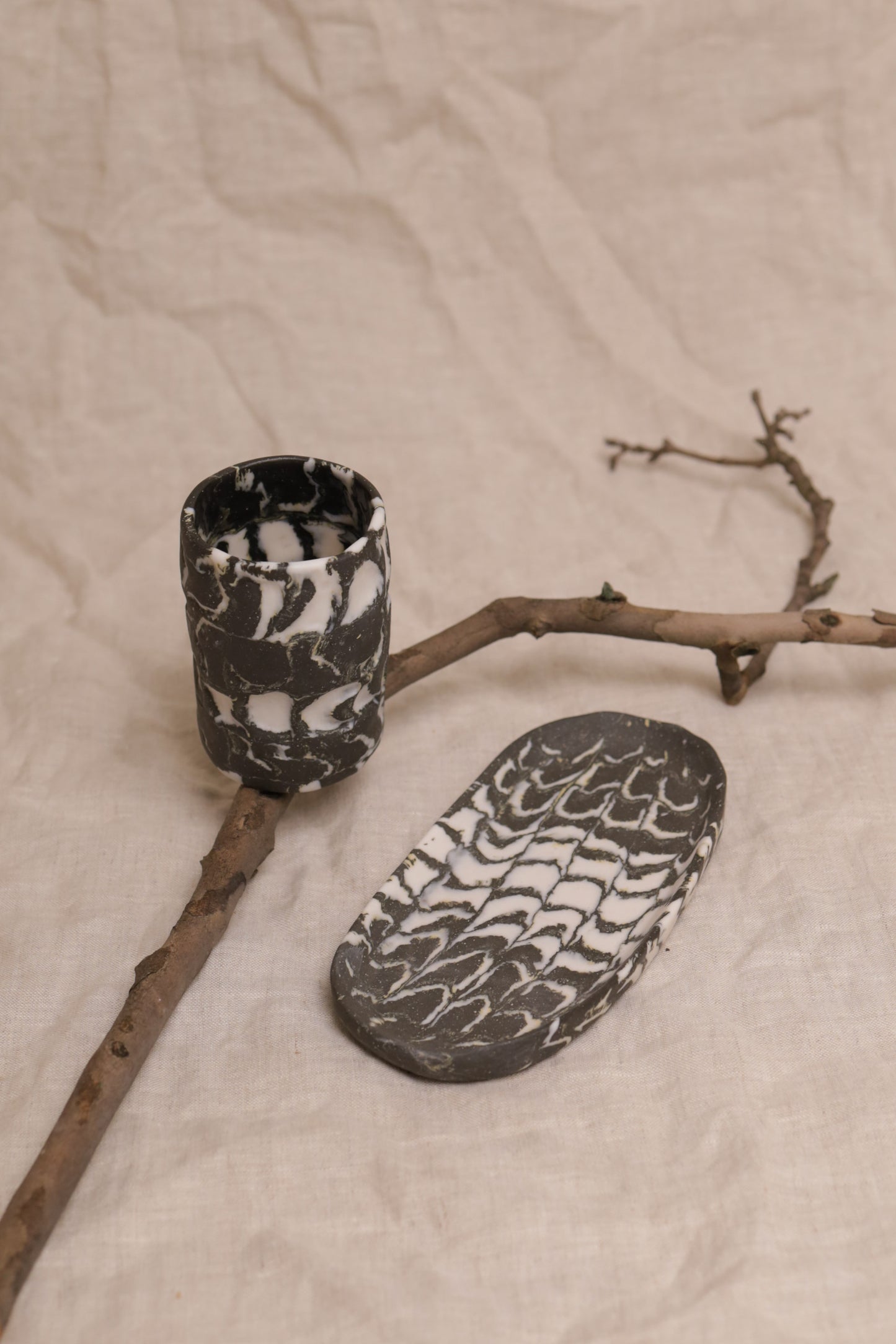 moon cycle series - cup & plate