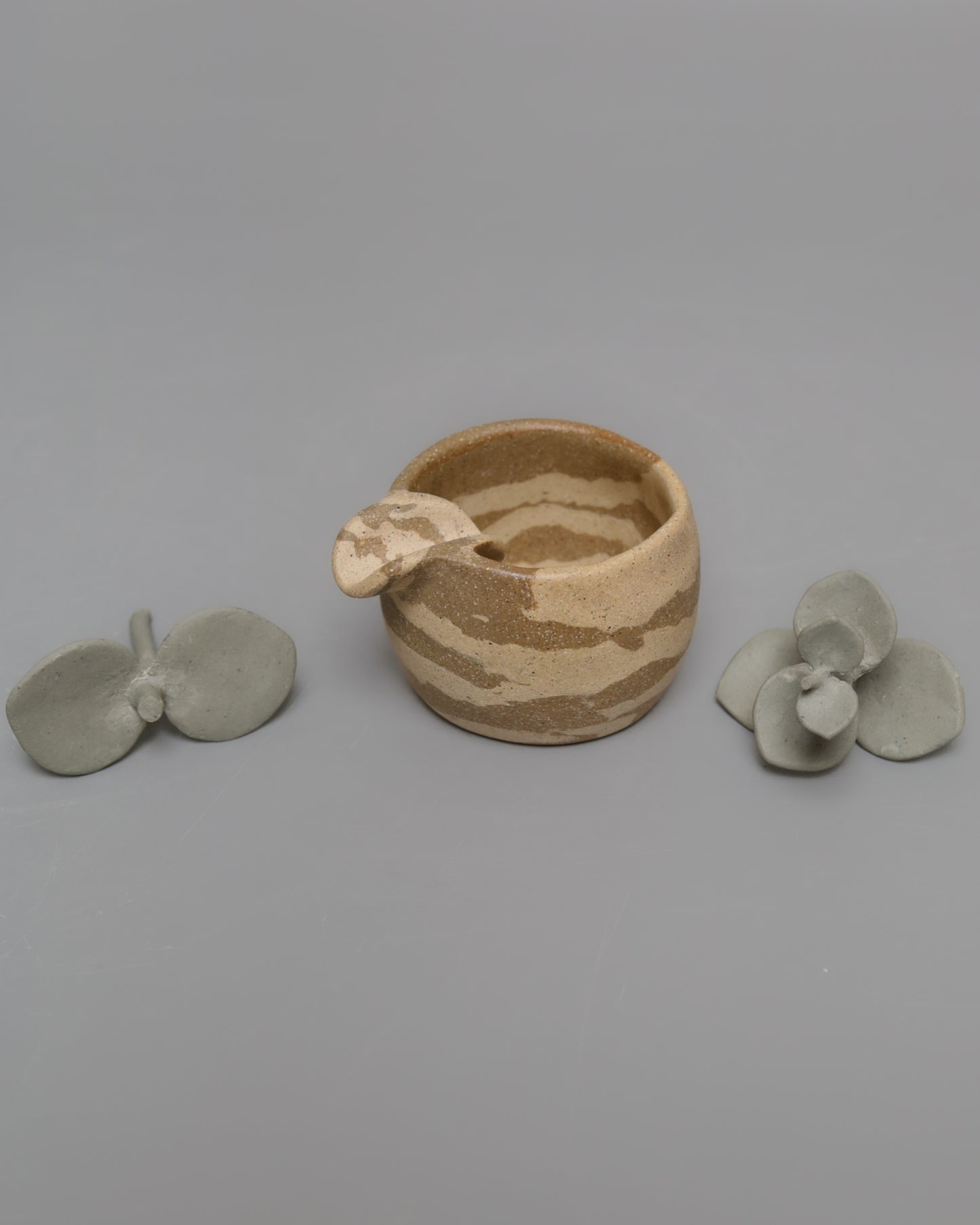 Tan & brown animal print inspired ashtray