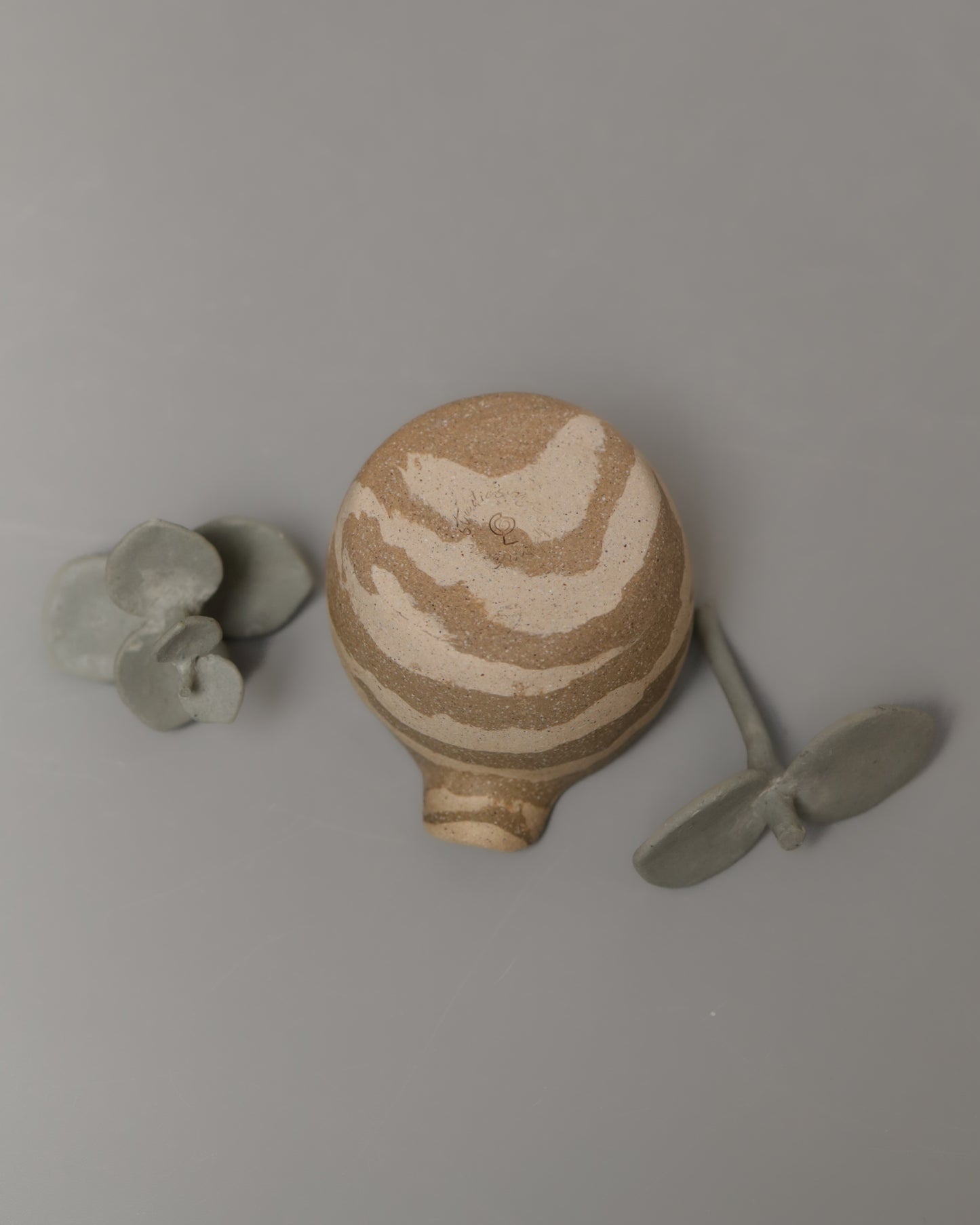 Tan & brown animal print inspired ashtray