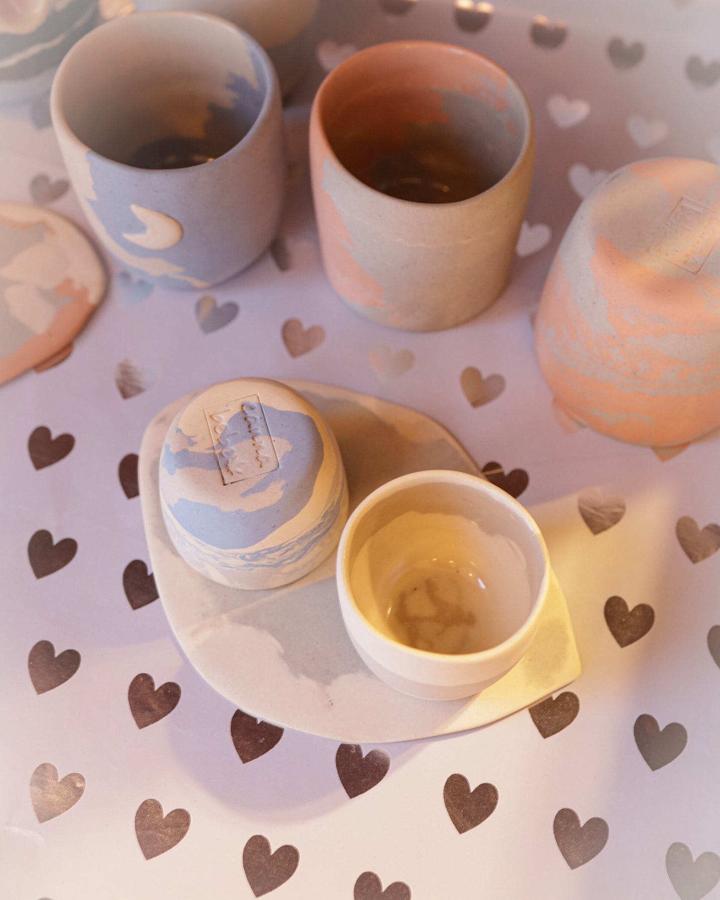 summer in Hue collection - sunset inspired petite tea cups (set of 4)