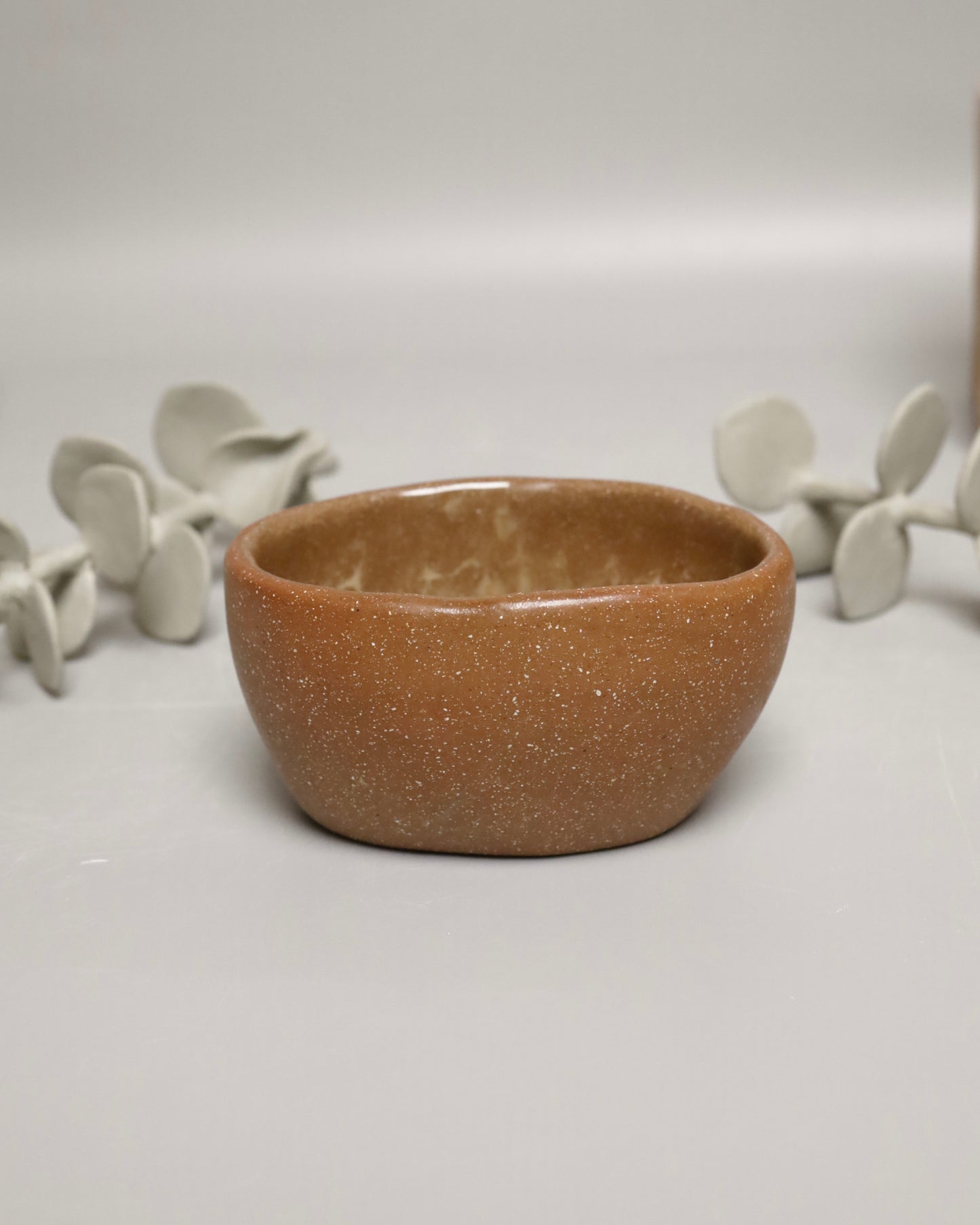 handbuilt boat bowl - brown