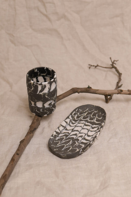 moon cycle series - cup & plate