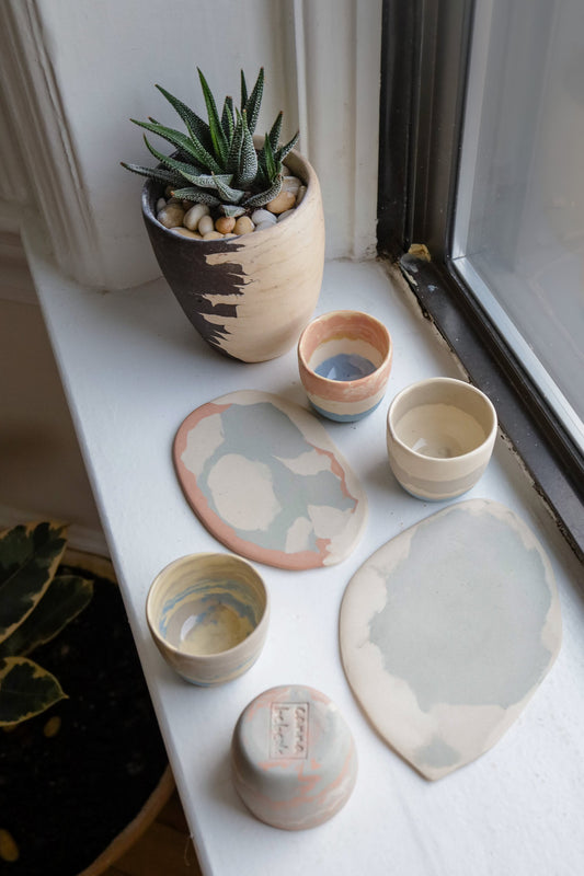 summer in Hue collection - sunset inspired petite tea cups (set of 4)